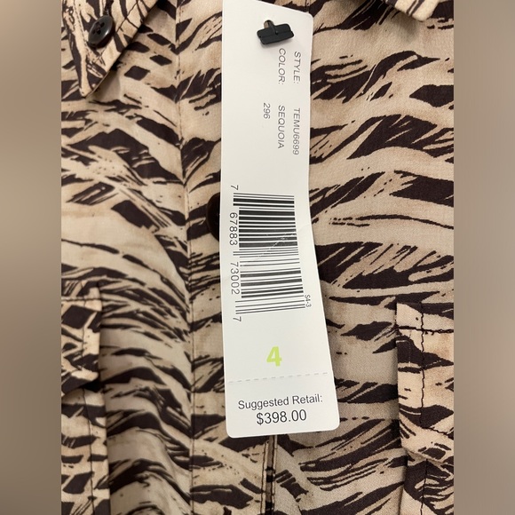 Ellen Tracy 100% Silk Sequoia Midi Dress - Picture 11 of 14